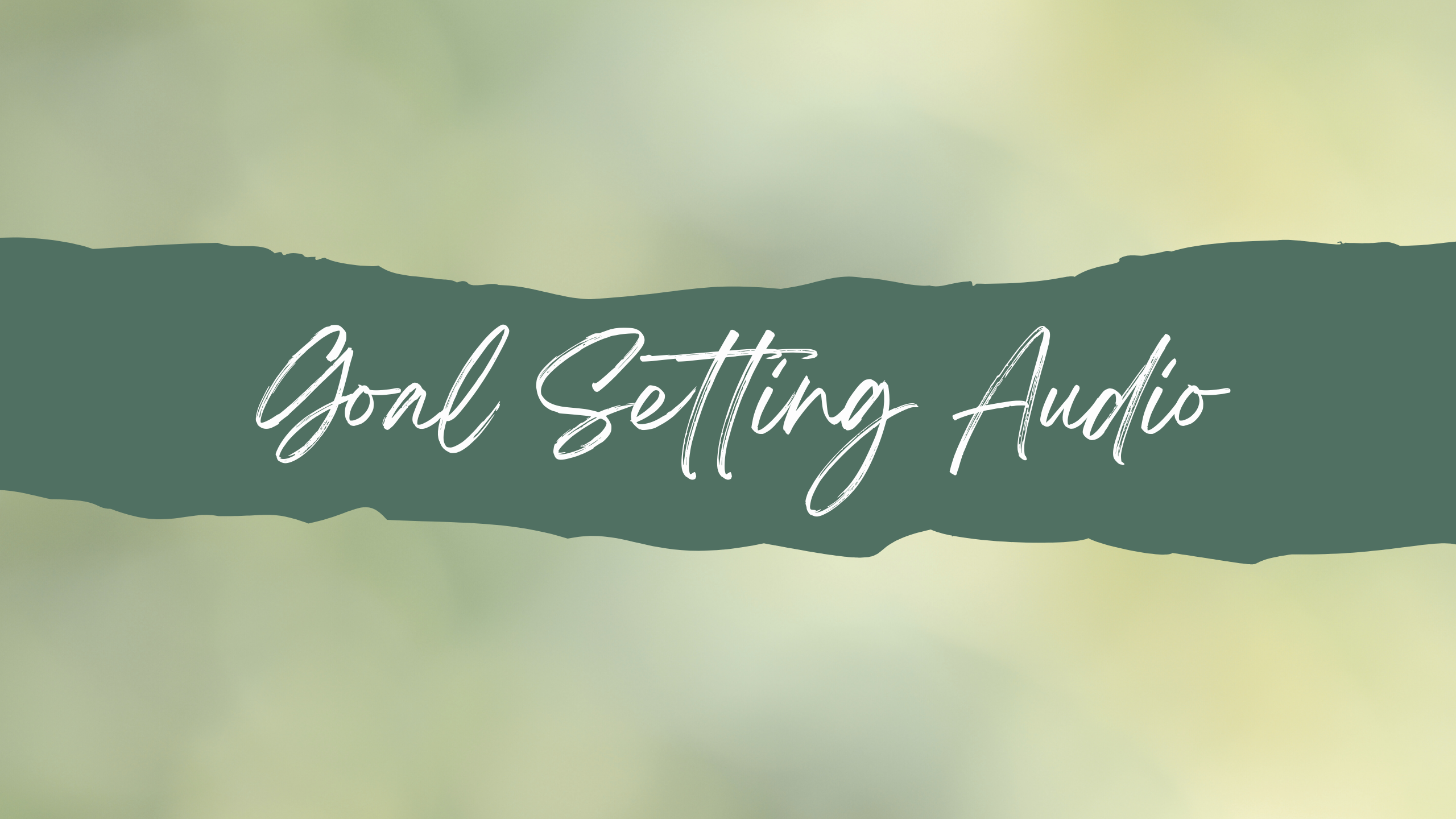 Green Simple Minimalist Elegant Personal Vlog Youtube Banner